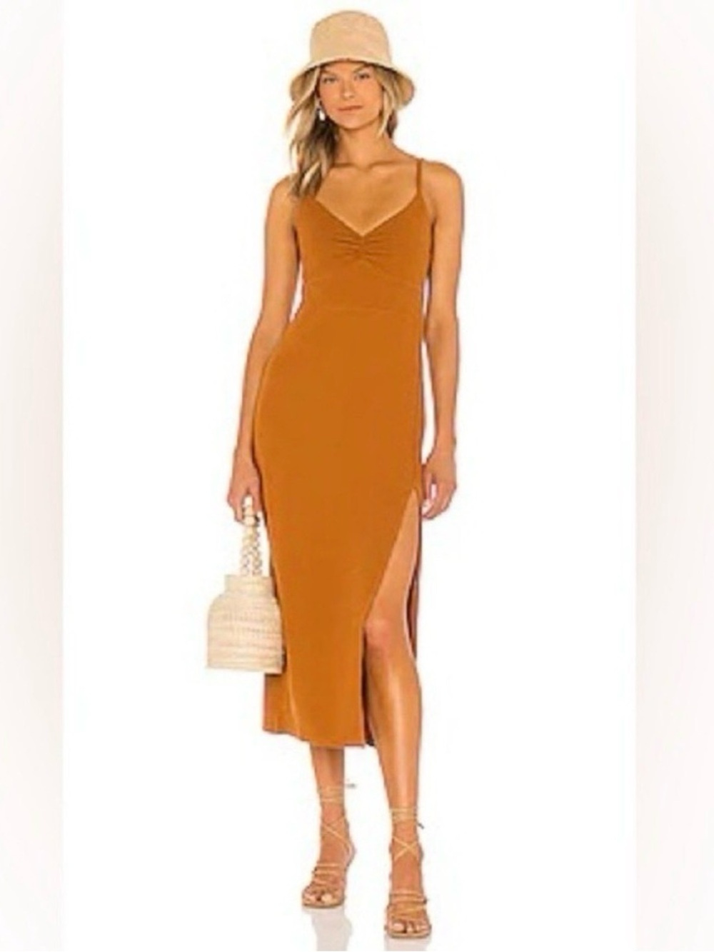 L*Space Amber Midi Stretchy Fitted Imogen Dress Size Medium